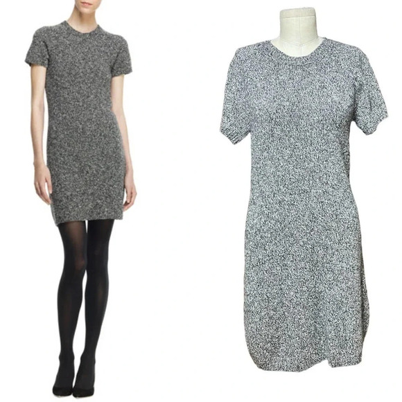 Theory Cecile B Loryelle Dress Heathered Knit Sweater Dress Size‎ Large - Picture 1 of 11